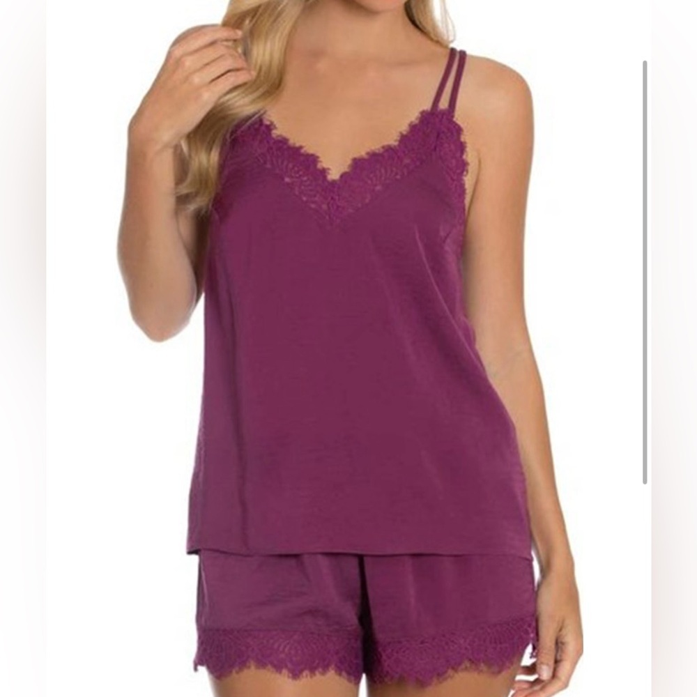 Midnight Bakery 2 Piece Tank & Shorts Pajama Set in Berry NWT